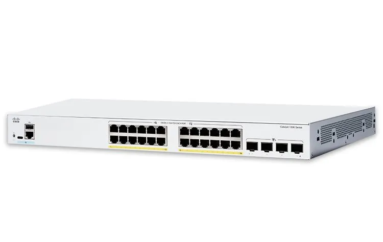 Cisco Catalyst C1300-24P-4G, Cisco PoE switch, 24 port PoE+ switch, Cisco managed switch, Gigabit PoE switch, Cisco Catalyst switch, network switch for business, Cisco switch price, enterprise PoE switch