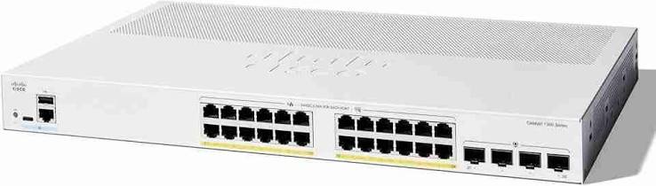 Cisco Catalyst C1300-24P-4G 24-port Gigabit PoE+ managed switch